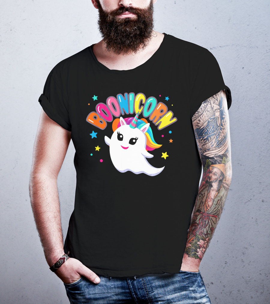 BOONICORN Unicorn Rainbow Stars T-Shirt
