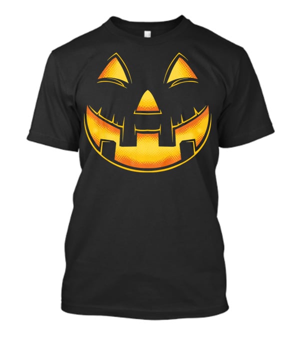 Funny Pumpkin Face Halloween Jack O Lantern T-Shirt