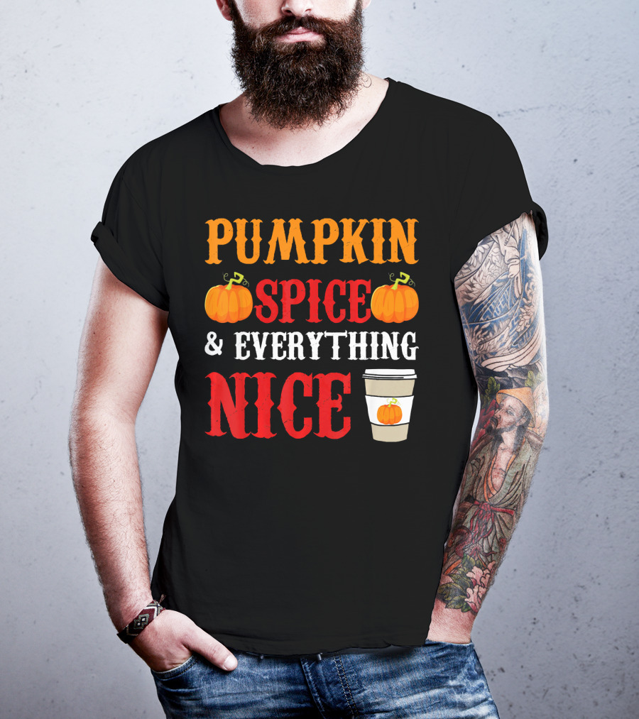 Pumpkin Spice And Everything Nice Coffee Halloween Costume T-Shirt