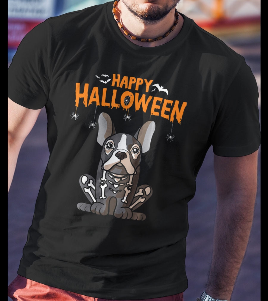 Happy Halloween French Bulldog Frenchie T-Shirt