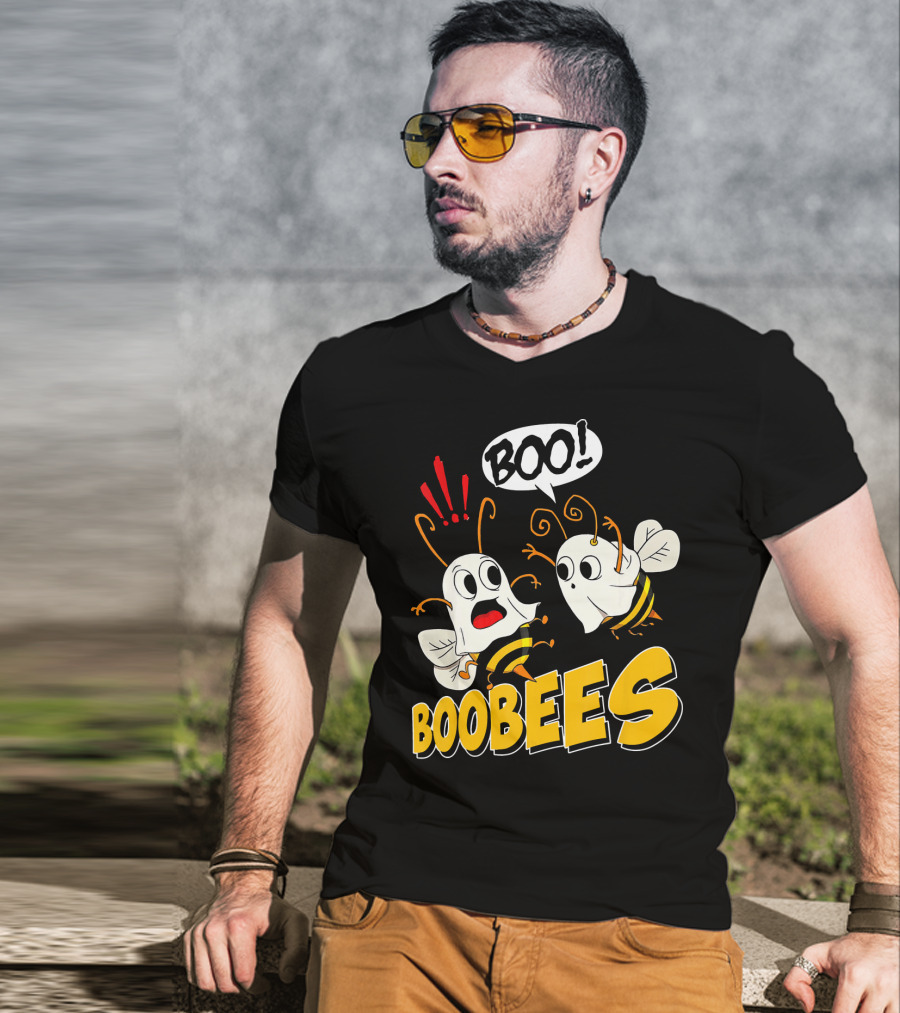 BOO Boobees Happy Halloween Day T-Shirt