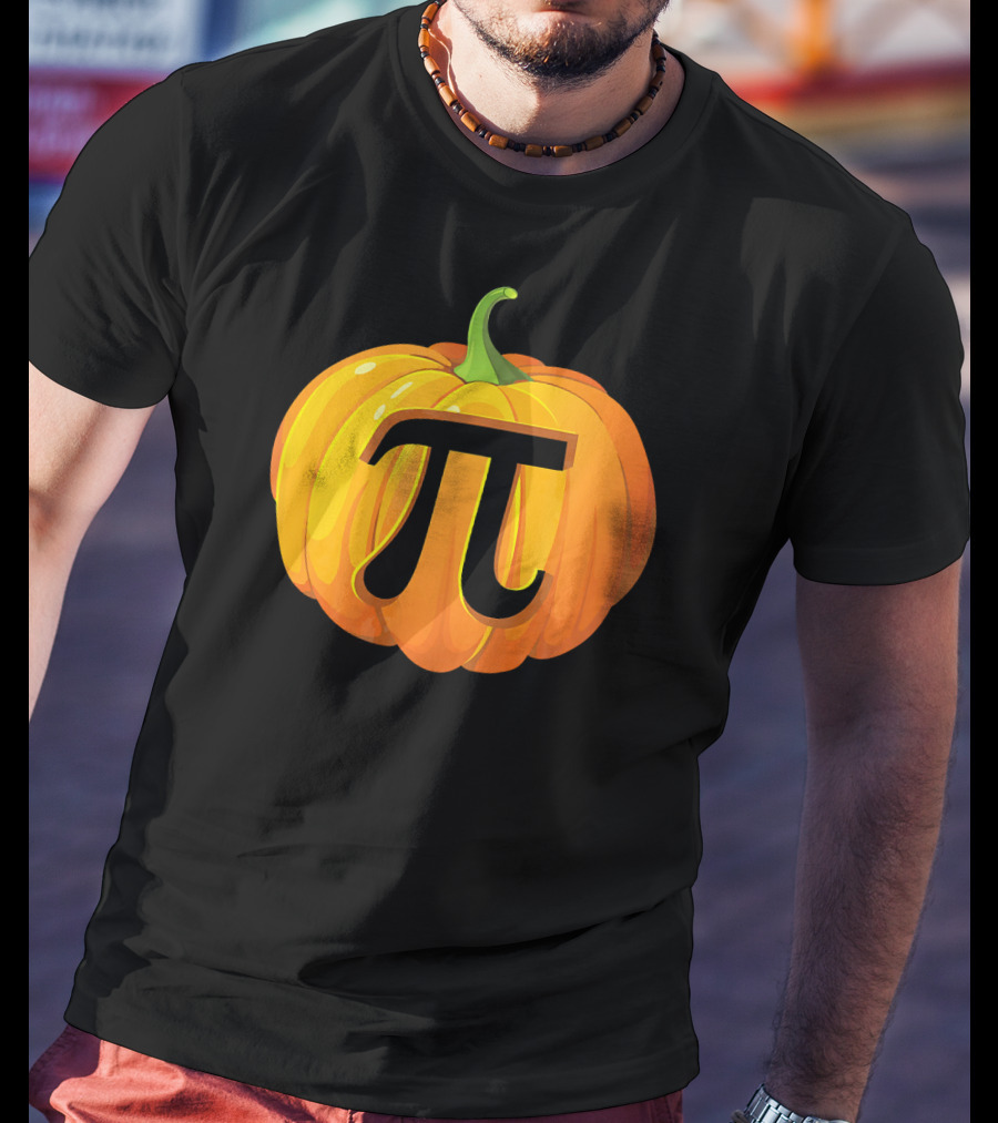 Pumpkin Pi Symbol Halloween Mashup T-Shirt