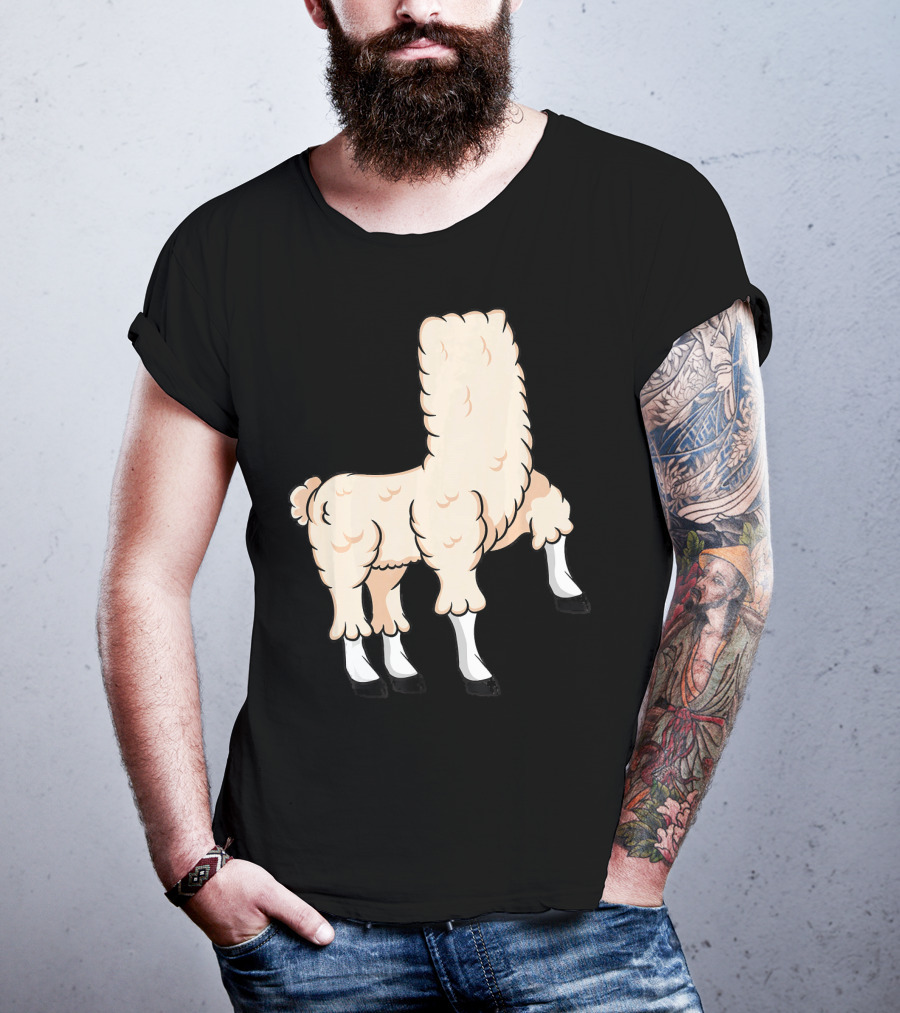 Llama Costume Halloween Easy Cosplay Headless T-Shirt