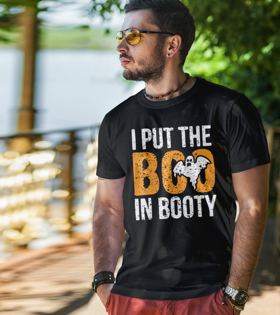 I Put The Boo In Booty Halloween Ghost T-Shirt