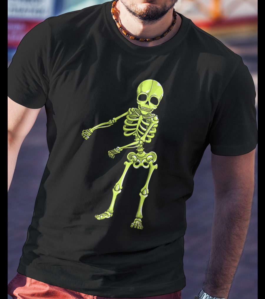 Floss Dance Neon Skeleton T-Shirt