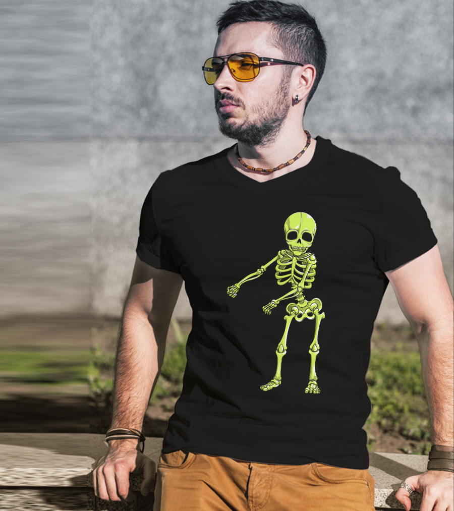 Floss Dance Neon Skeleton T-Shirt