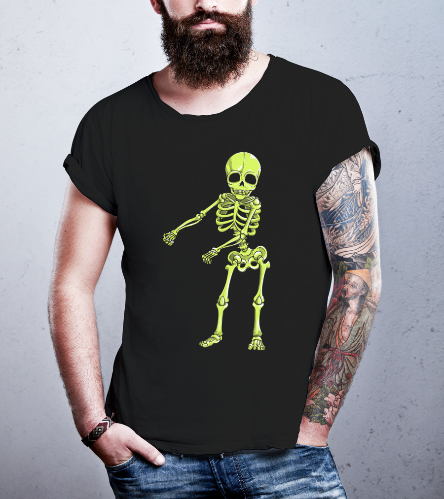 Floss Dance Neon Skeleton T-Shirt