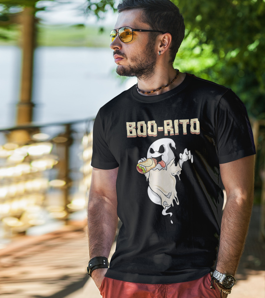 BOO-RITO Ghost Eating Burrito T-Shirt