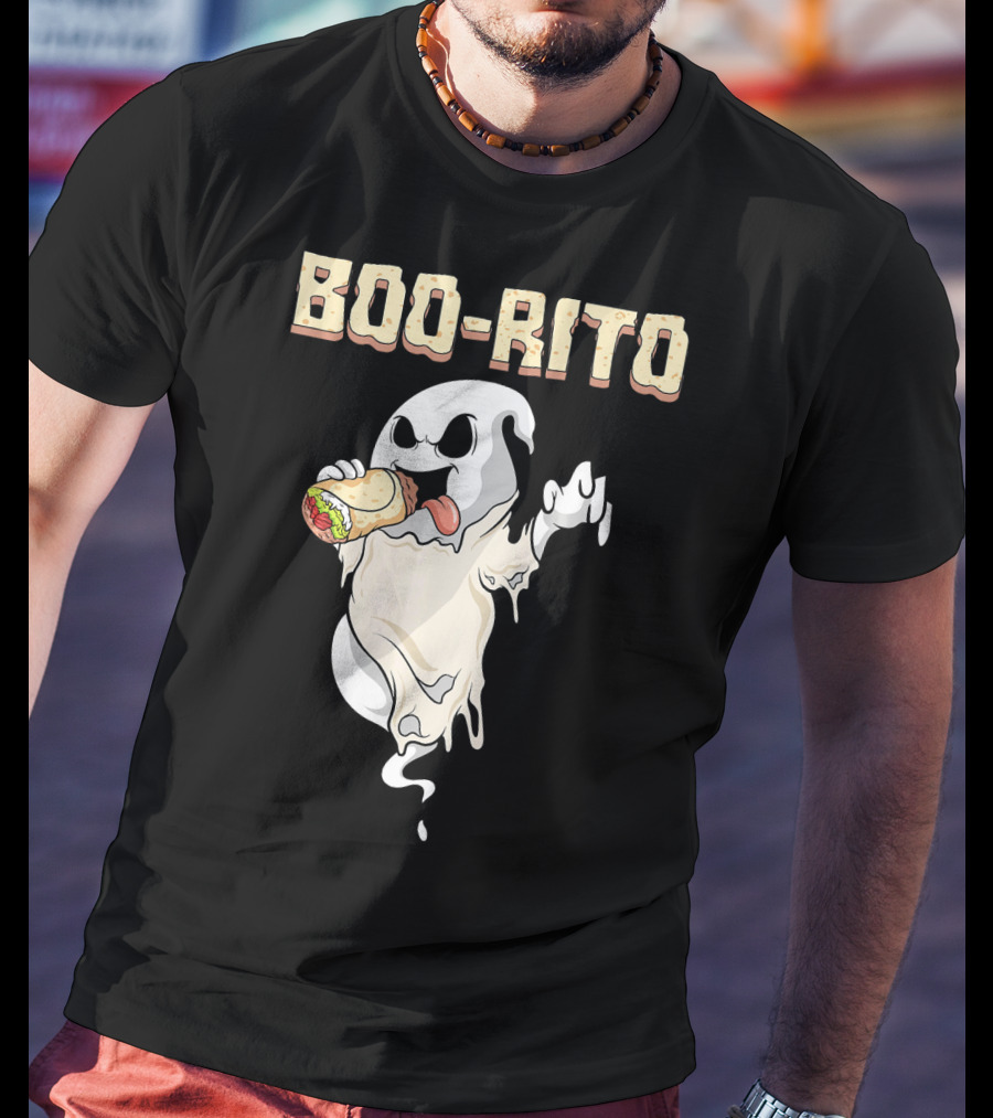 BOO-RITO Ghost Eating Burrito T-Shirt