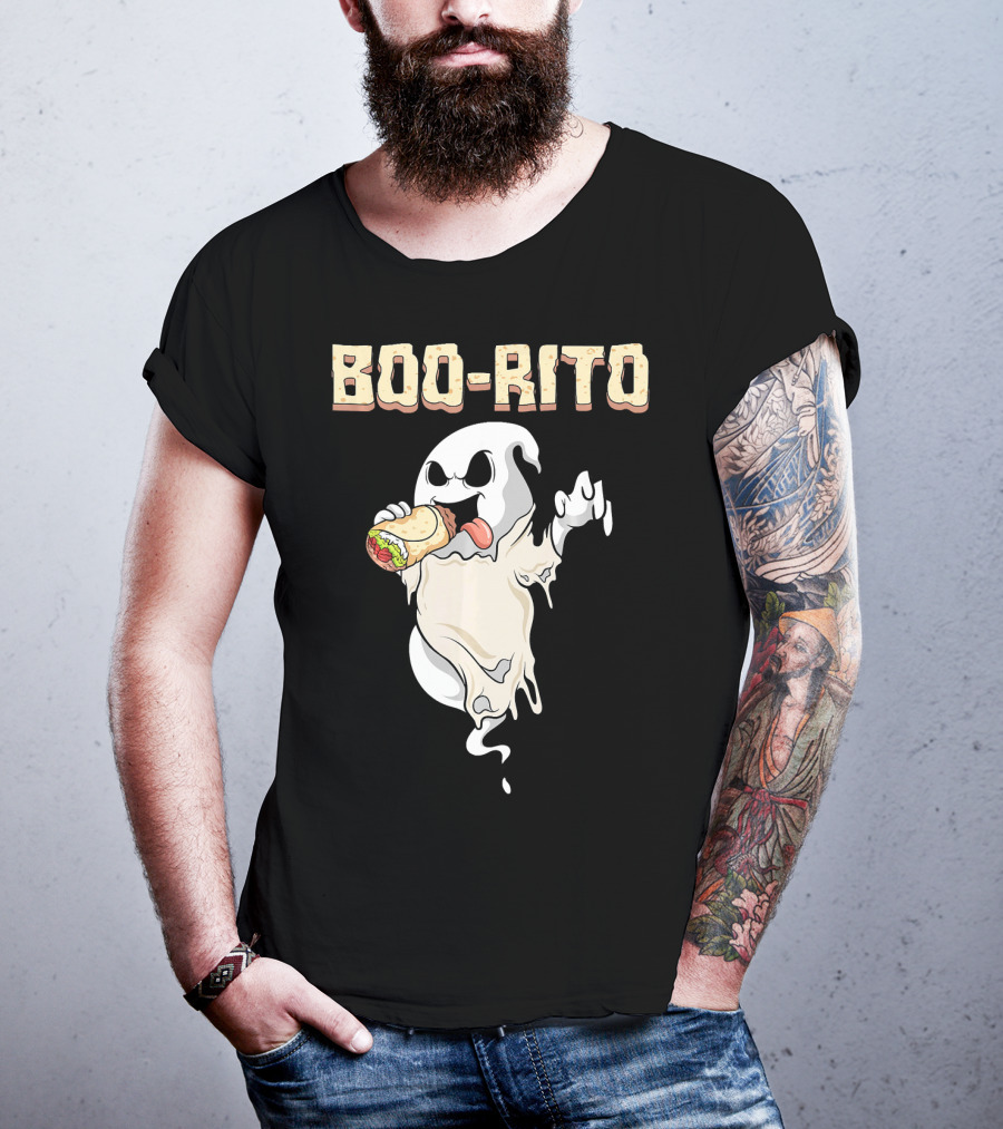BOO-RITO Ghost Eating Burrito T-Shirt