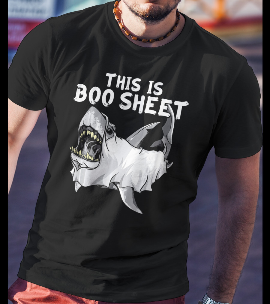 This Is Boo Sheet Shark Ghost Great Whi T-Shirt