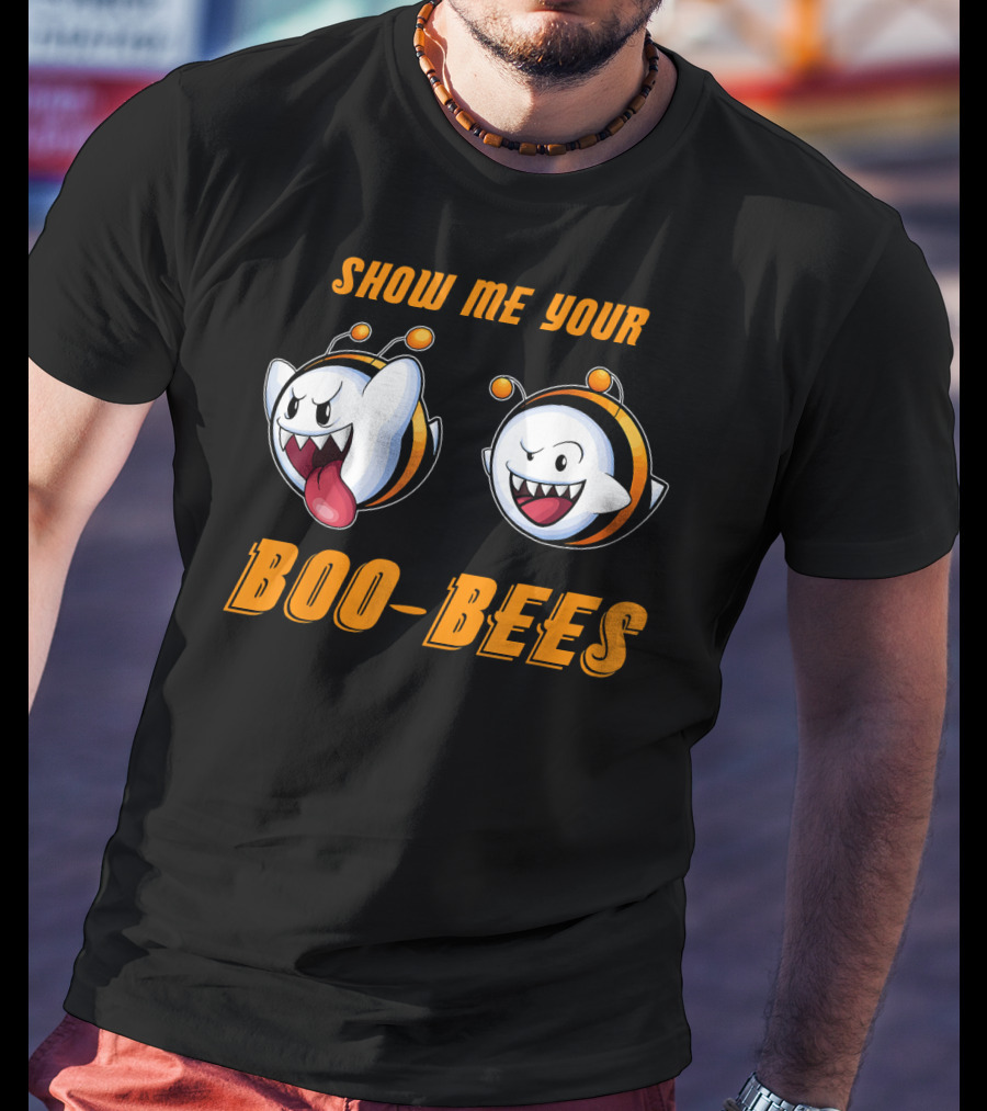 Show Me Your Boo Bees Halloween Ghost Bees T-Shirt
