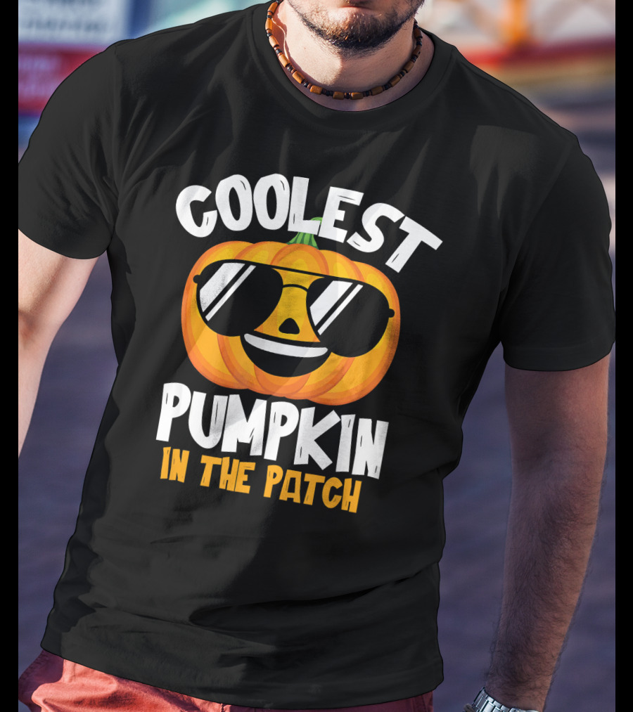 Coolest Pumpkin In The Patch Halloween Boys T-Shirt