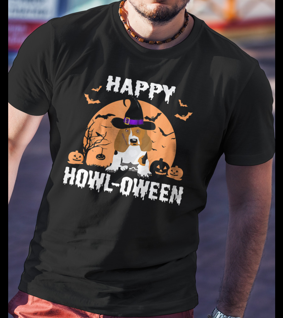 Happy Howl-Oween Beagle Halloween T-Shirt