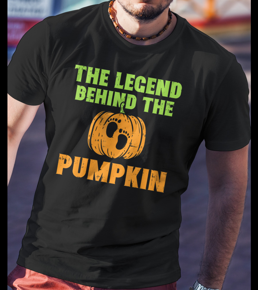 The Legend Behind The Pumpkin Footprints Baby Announcement T-Shirt