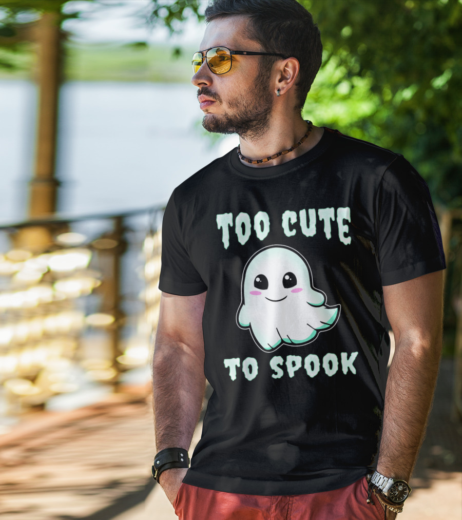Too Cute To Spook Ghost Charm T-Shirt