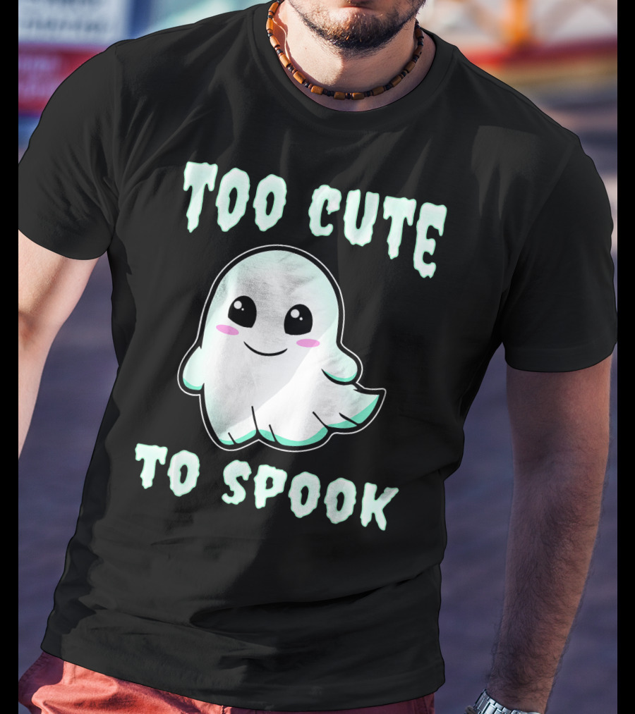 Too Cute To Spook Ghost Charm T-Shirt