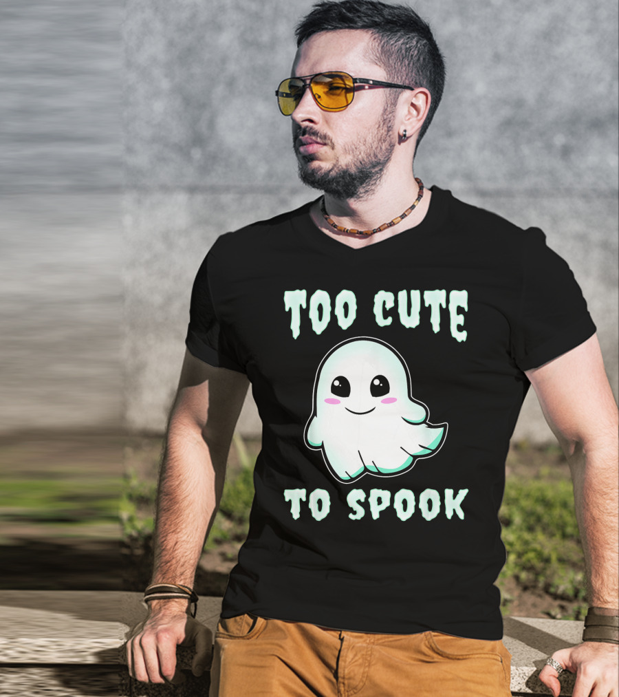 Too Cute To Spook Ghost Charm T-Shirt