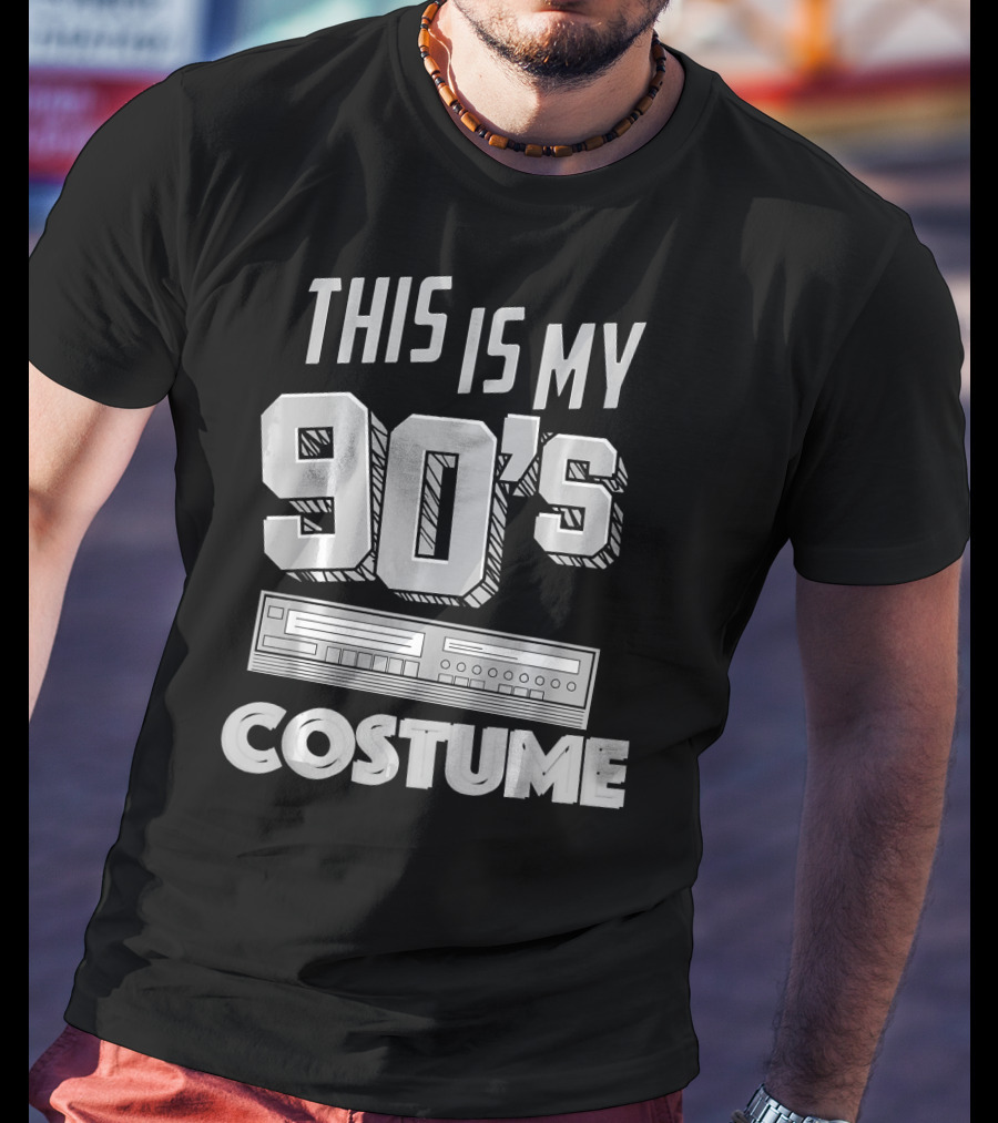 This Is My 90s Costume Funny Hall Cassette Player T-Shirt