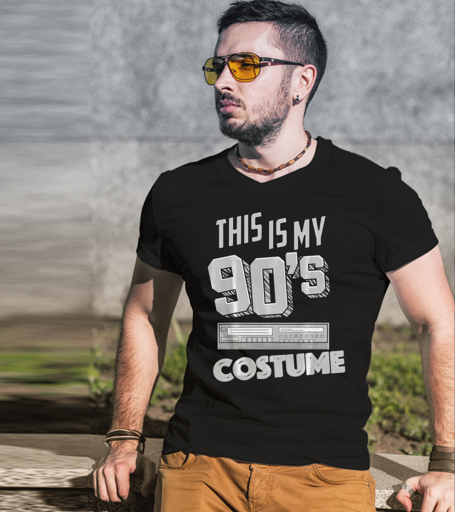 This Is My 90s Costume Funny Hall Cassette Player T-Shirt