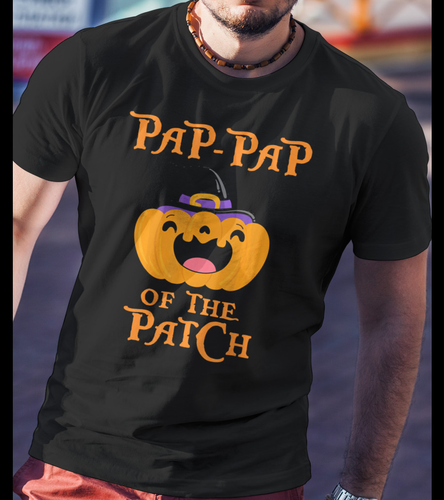 Pap Pap Of The Patch Cute Pumpkin Halloween T-Shirt
