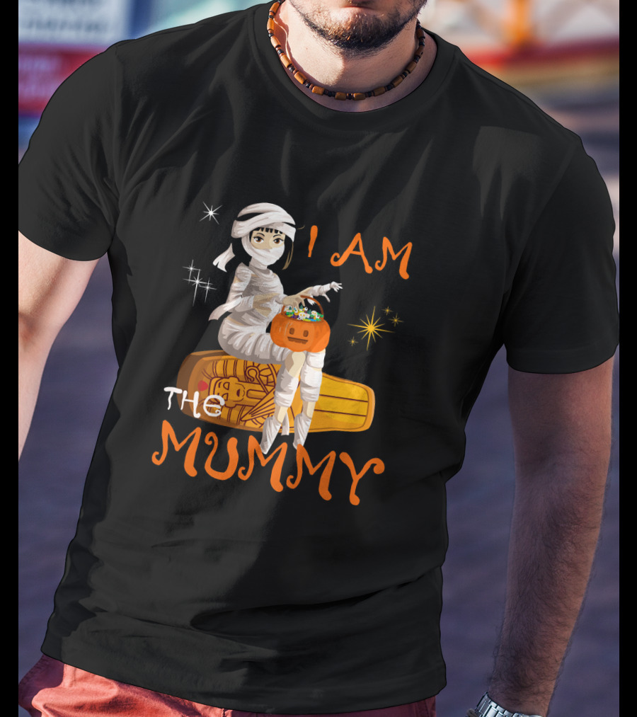 I Am The Mummy Halloween Night Costume Tri T-Shirt