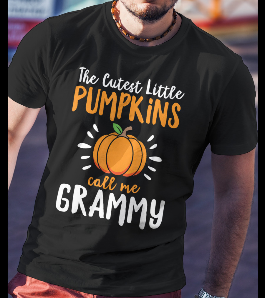 The Cutest Little Pumpkins Call Me Grammy Pumpkin T-Shirt