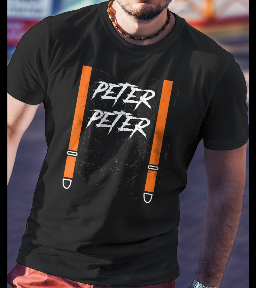 Peter Peter Pumpkin Eater Suspender Hall Halloween T-Shirt
