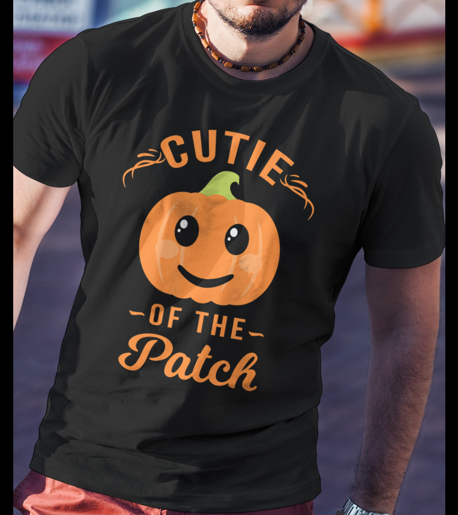 Cutie Of The Patch Pumpkin Family Cute Face T-Shirt
