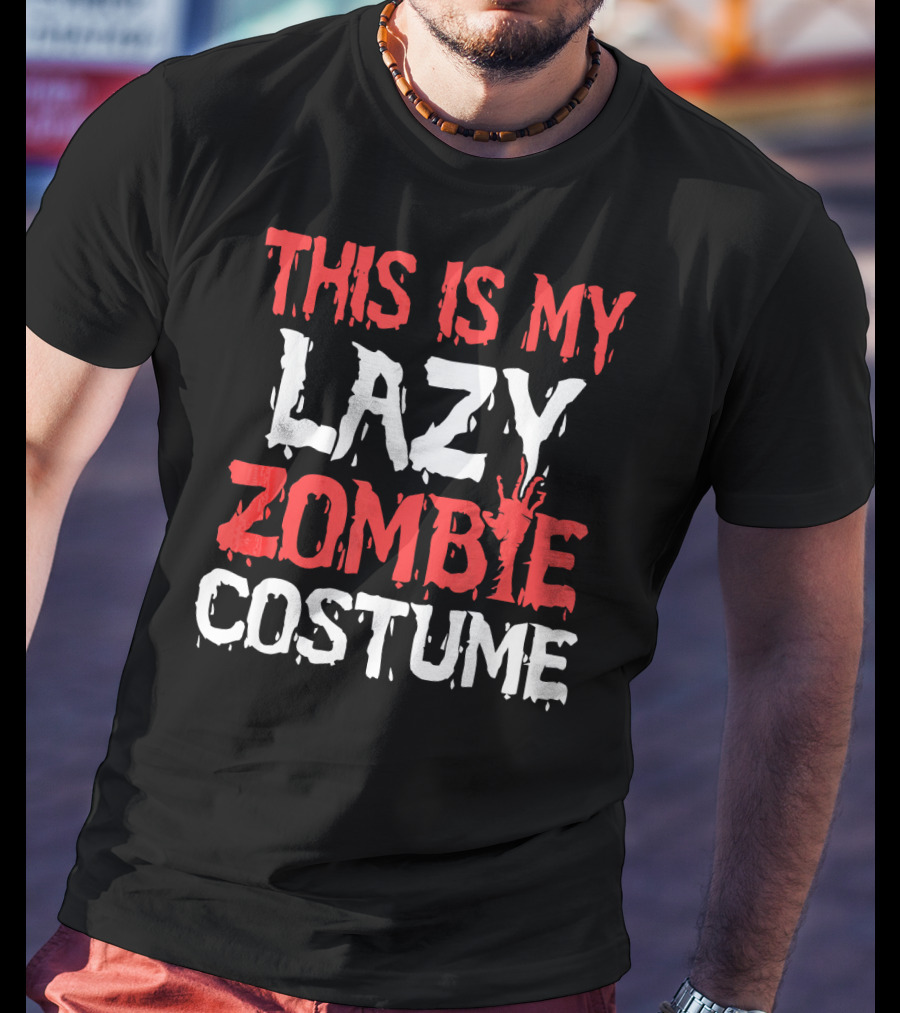 This Is My Lazy Zombie Costume Halloween Funny Part T-Shirt