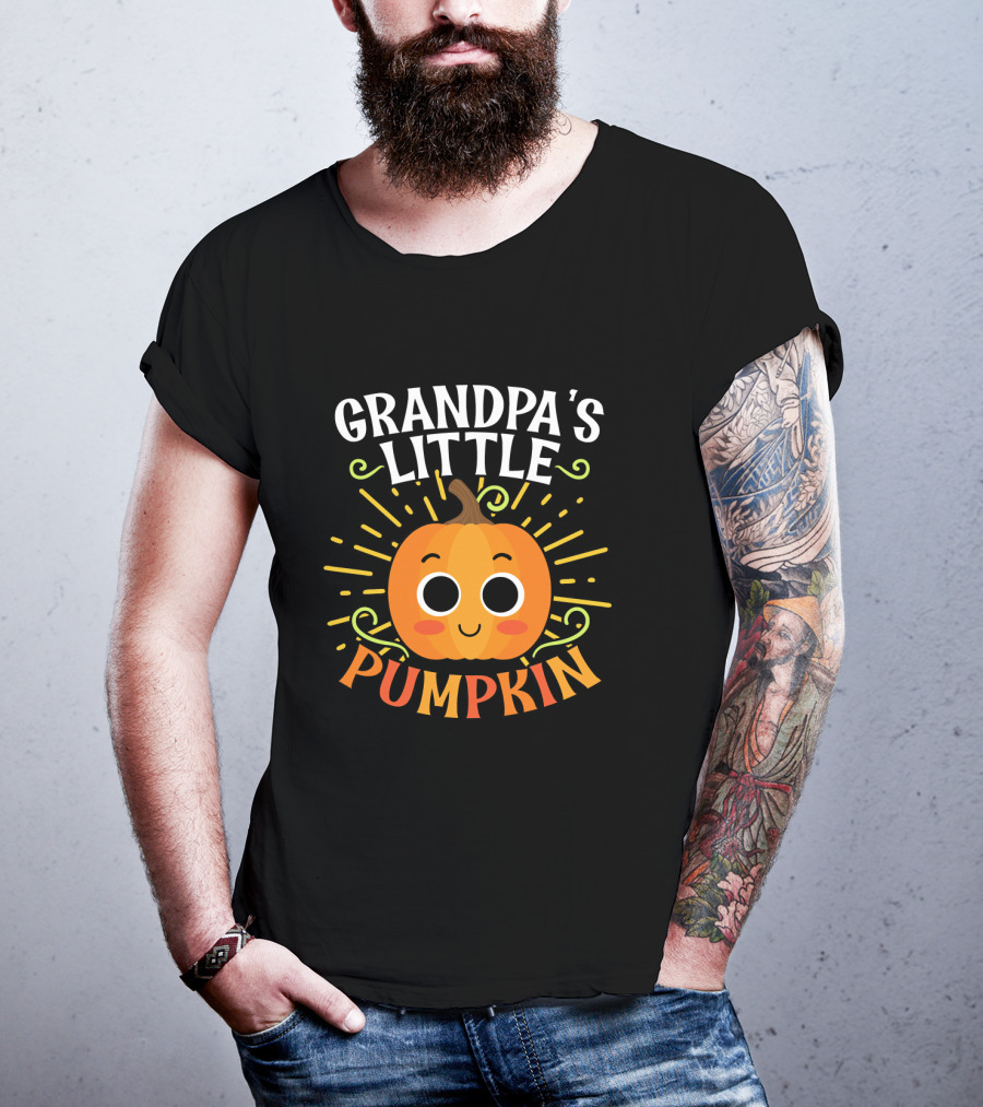 Grandpa's Little Pumpkin Halloween T-Shirt