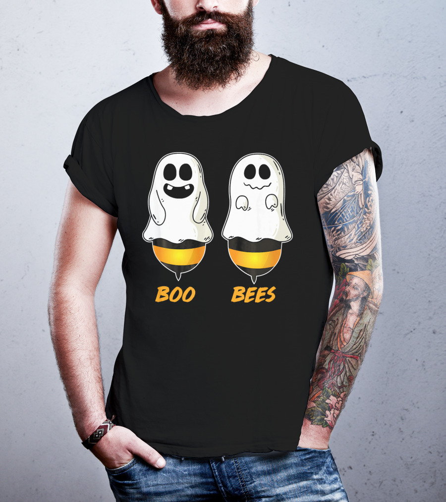 Boo Bees Ghost Halloween Pun T-Shirt