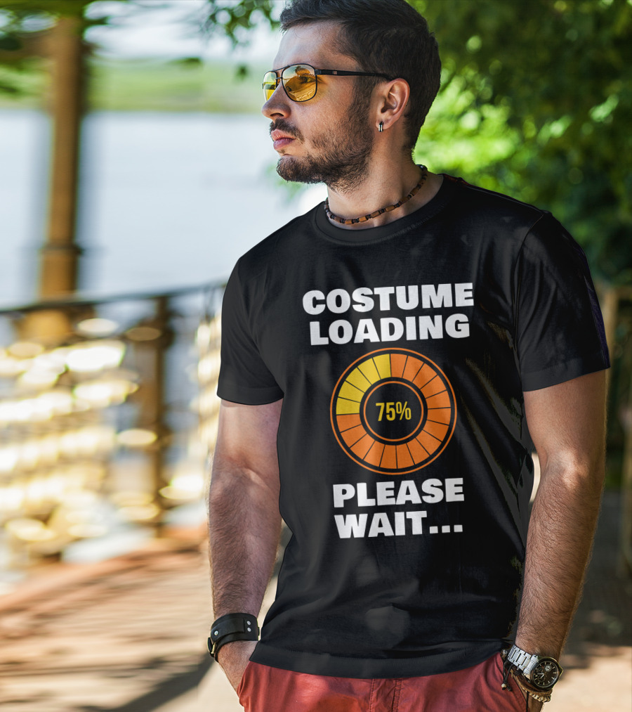 Costume Loading Please Wait 75% Halloween Ne T-Shirt