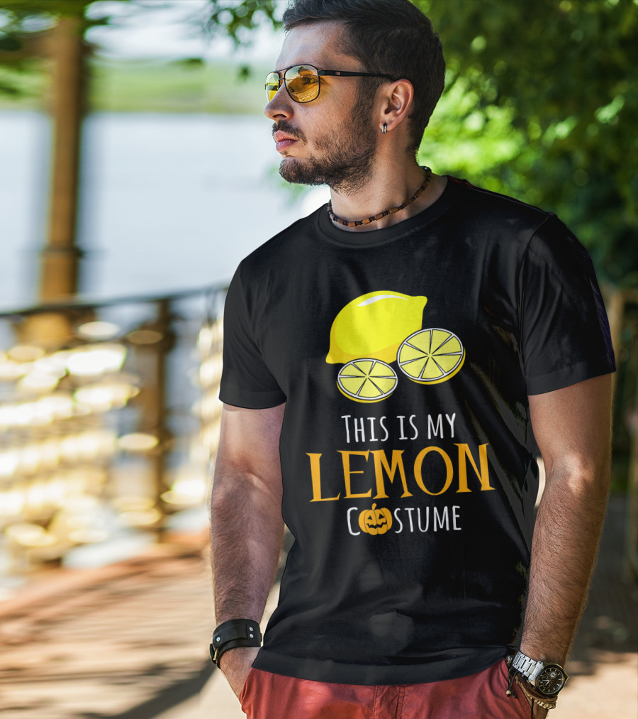 This Is My Lemon Costume With Halloween Pumpkin Family T-Shirt