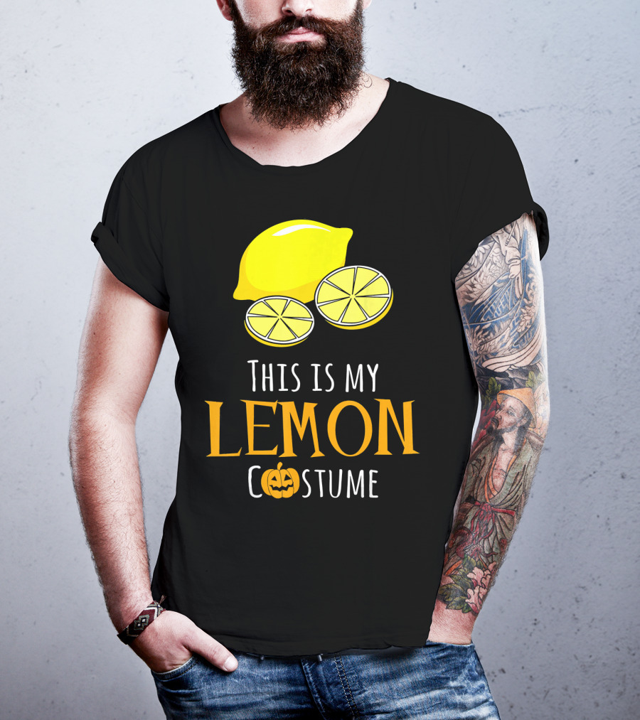 This Is My Lemon Costume With Halloween Pumpkin Family T-Shirt