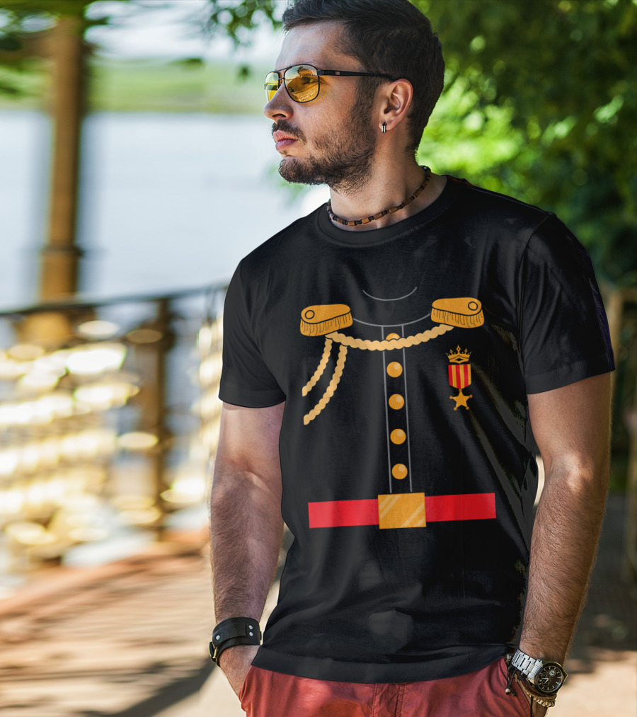Prince Costume Fairy Tale Royal Prince Regal Jacket Emblem T-Shirt