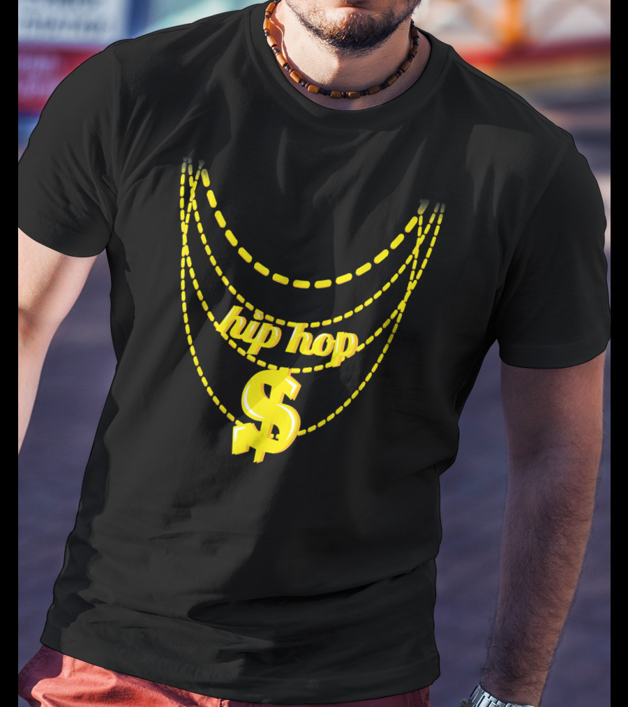 Hip Hop Dollar Sign Chains Costume Halloween T-Shirt
