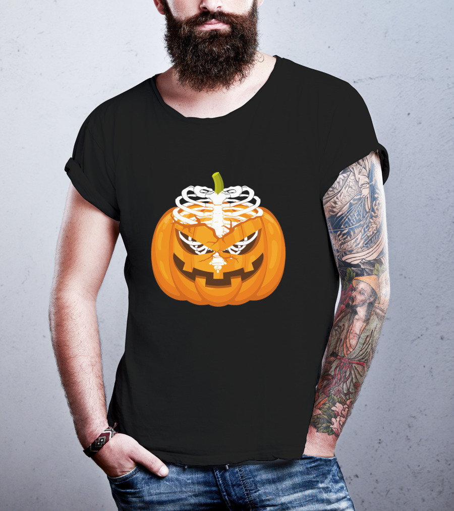 Radiology Halloween Pumpkin X Ray Skeleton T-Shirt