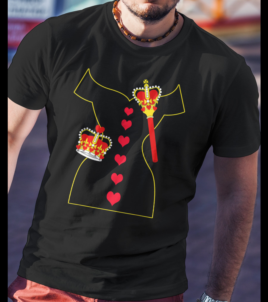 Heart Dress Queen Crown Scepter T-Shirt