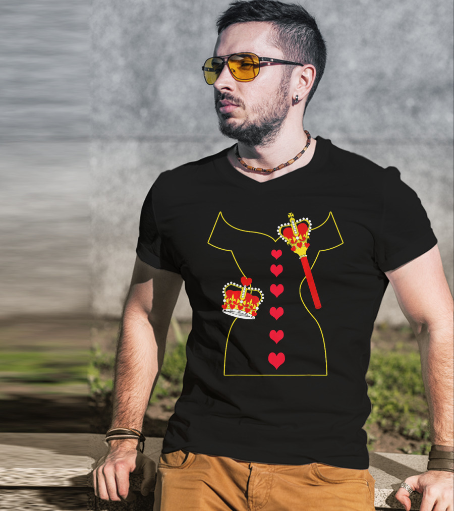 Heart Dress Queen Crown Scepter T-Shirt