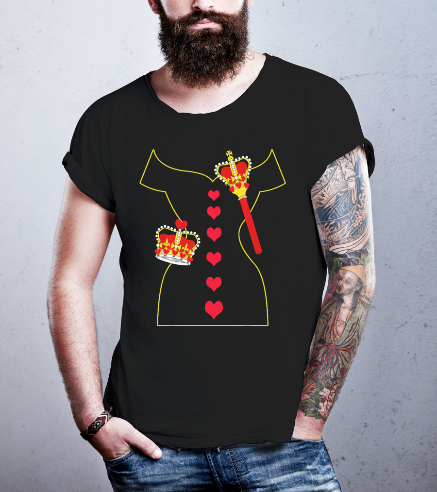 Heart Dress Queen Crown Scepter T-Shirt