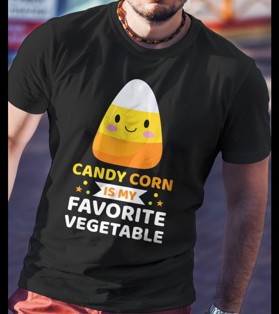 Candy Corn Is My Favorite Vegetable Sarc Halloween Humor T-Shirt