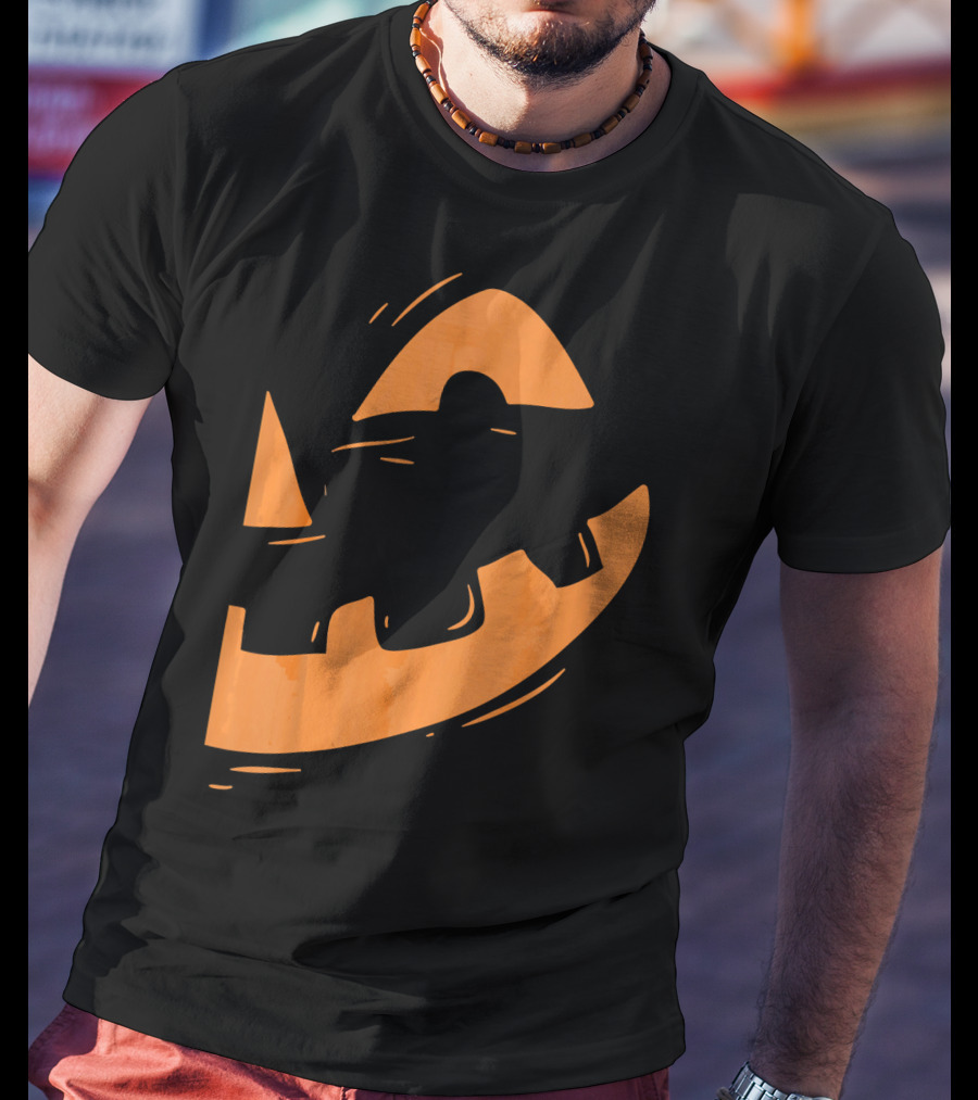 Jack O Lantern Pumpkin Face Halloween Smile T-Shirt