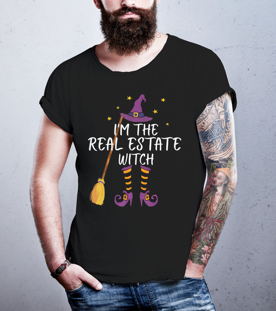 I'm The Real Estate Witch Halloween Realtor T-Shirt