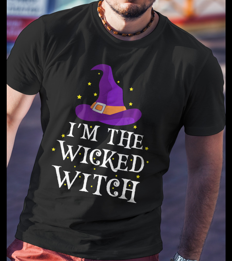 I'm The Wicked Witch Purple Hat Stars T-Shirt