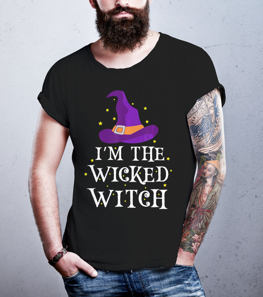 I'm The Wicked Witch Purple Hat Stars T-Shirt
