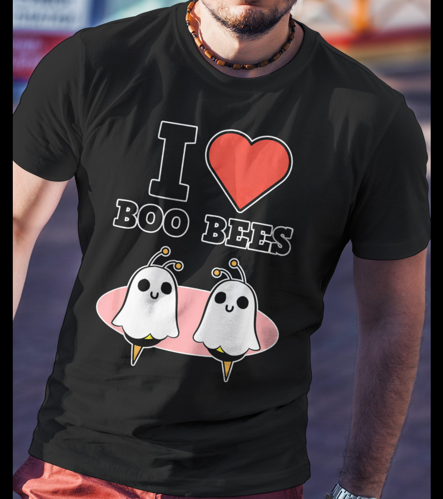 I Love Boo Bees Halloween T-Shirt