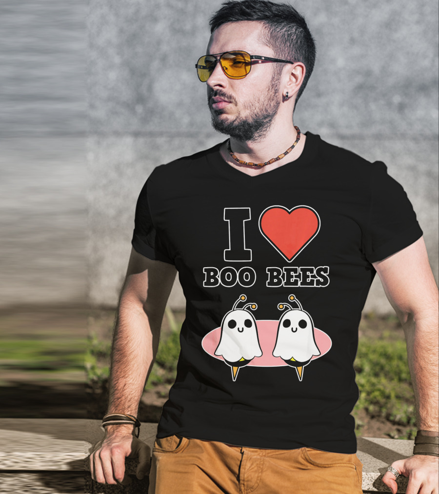 I Love Boo Bees Halloween T-Shirt