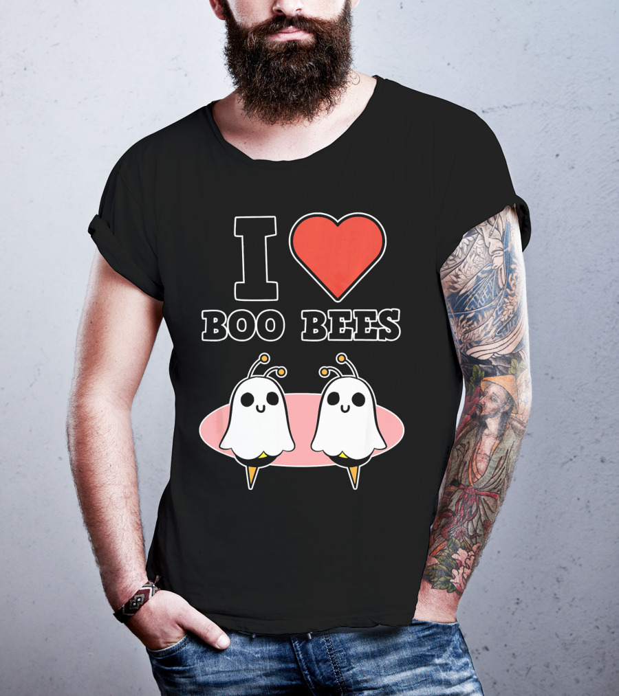 I Love Boo Bees Halloween T-Shirt