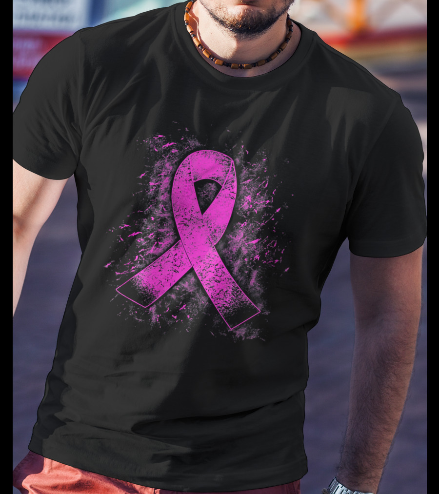 Breast Cancer Awareness Pink Ribbon T-Shirt
